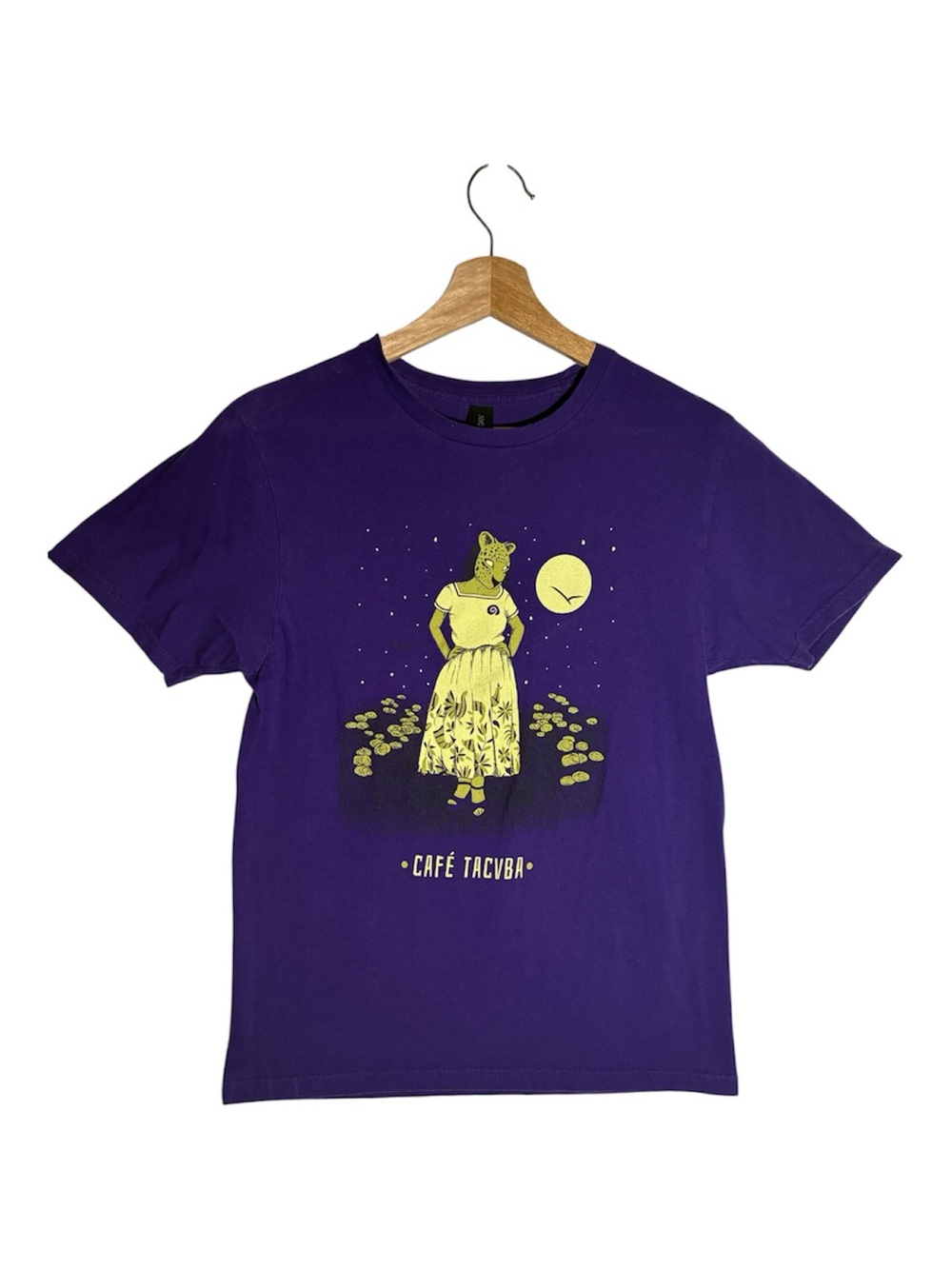 Gildan Purple T‑Shirt with Black Neck Tag